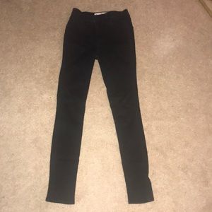 hollister black high waisted skinny jeans